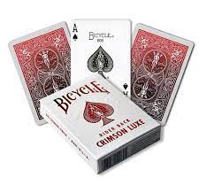 BICYCLE METALLUXE® CRIMSON RIDER BACK