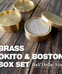 Brass Okito & Boston Box Set (Half Dollar Size)